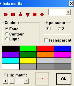 menu couleurs