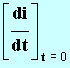 di / dt (t = 0)