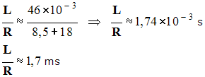 L / R = 1,7 ms