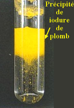 pr�cipit� jaune d'iodure de plomb