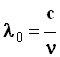 lambda0 = c / nu