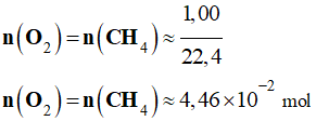 n (O2) = 4,46 E-2 mol