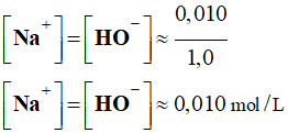 C (Na+) = 0,010 mol / L