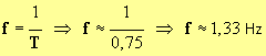 fr�quence f = 1,33 Hz