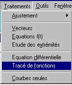 trac de fonctions