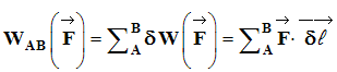 W AB (vecteur F)
