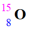 O (15, 8)