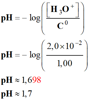 pH = 1,7