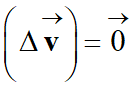 vecteur variation de v = vecteur nul