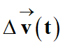 vecteur variation v (t)