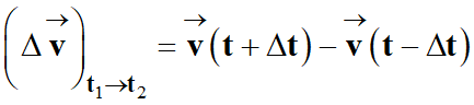 vecteur variation de vitesse