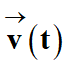 vecteur v (t)