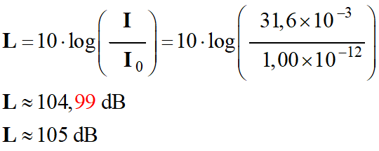 L = 105 dB
