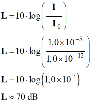 L = 70 dB
