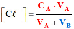 concentration ions chlorure