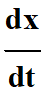 dx / dt