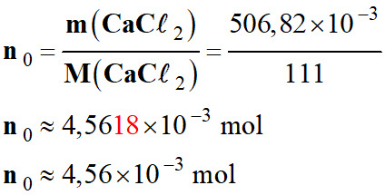 n0 = 4,56 E-3 mol