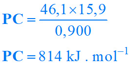 PC = 814 kJ / mol