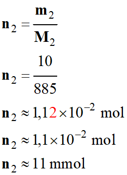 n2 = 11 mmol