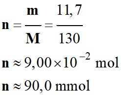 n = 90,0 mmol