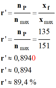 r' = 89,4 %