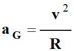 an = v / R