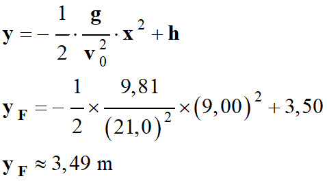 y F = 3,49 m