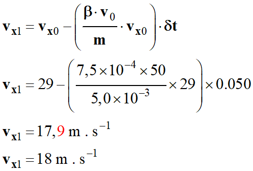 vx1 = 18 m / s