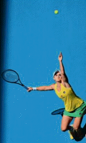 image : service au tennis