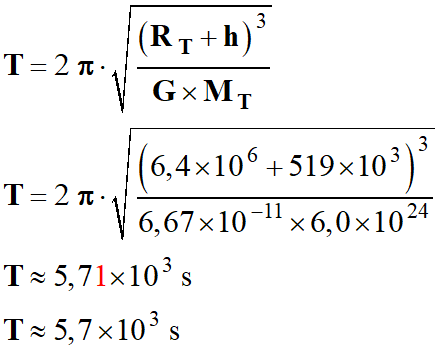 T = 5,7 E3 s