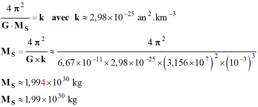 MS = 1,99 E30 kg