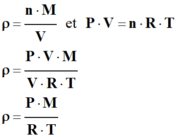 masse volumique