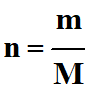 n = m / M