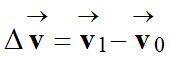 variation du vecteur vitesse