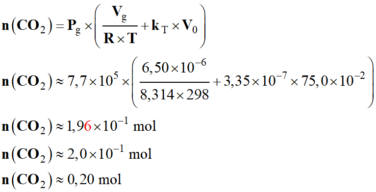 n (CO2) = 0,20 mol