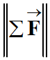 norme du vecteur force