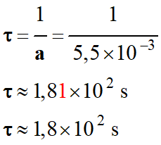  temps caractristique τ 