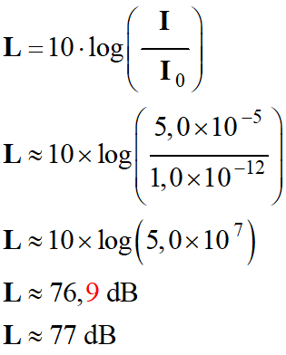 L = 77 dB