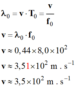 v = 3,5 E2 m / s