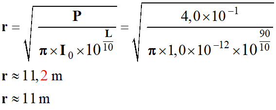 r = 11 m