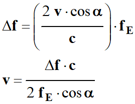 Expression de la valeur de la vitesse du vhicule
