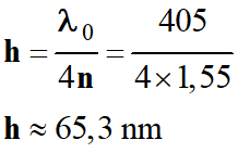 h = 65,3 nm