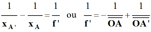 Relation de conjugaison