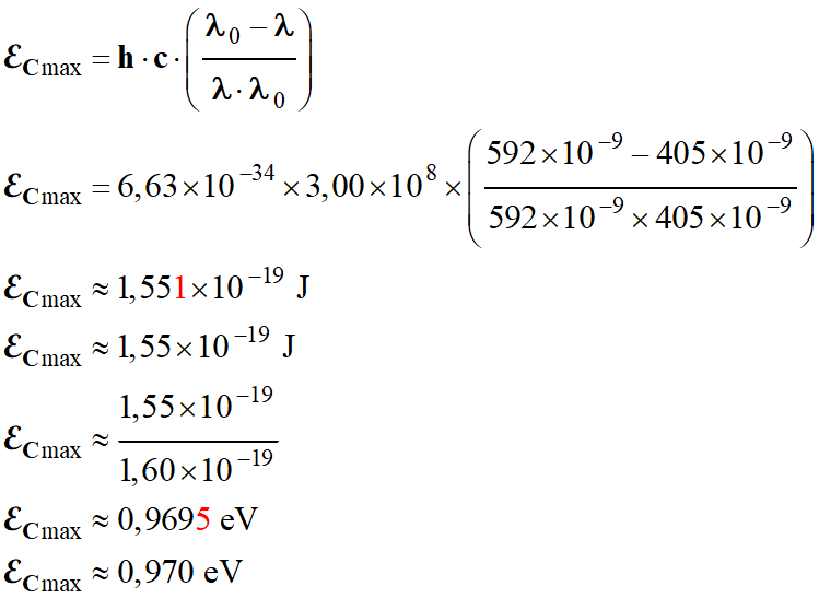 ECmax = 0,970 eV
