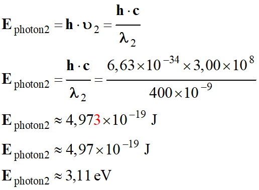 E photon 2 = 3,11 eV