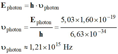 frquence : 1,21 E15 Hz