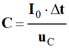 C = I0 . Dt / uC