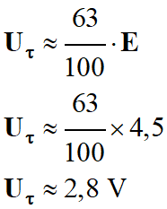 Utau = 2,8 V