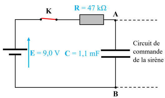schma simplifi du circuit lectrique de l'alarme