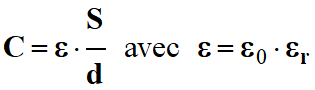 capacit d'un condensateur plan